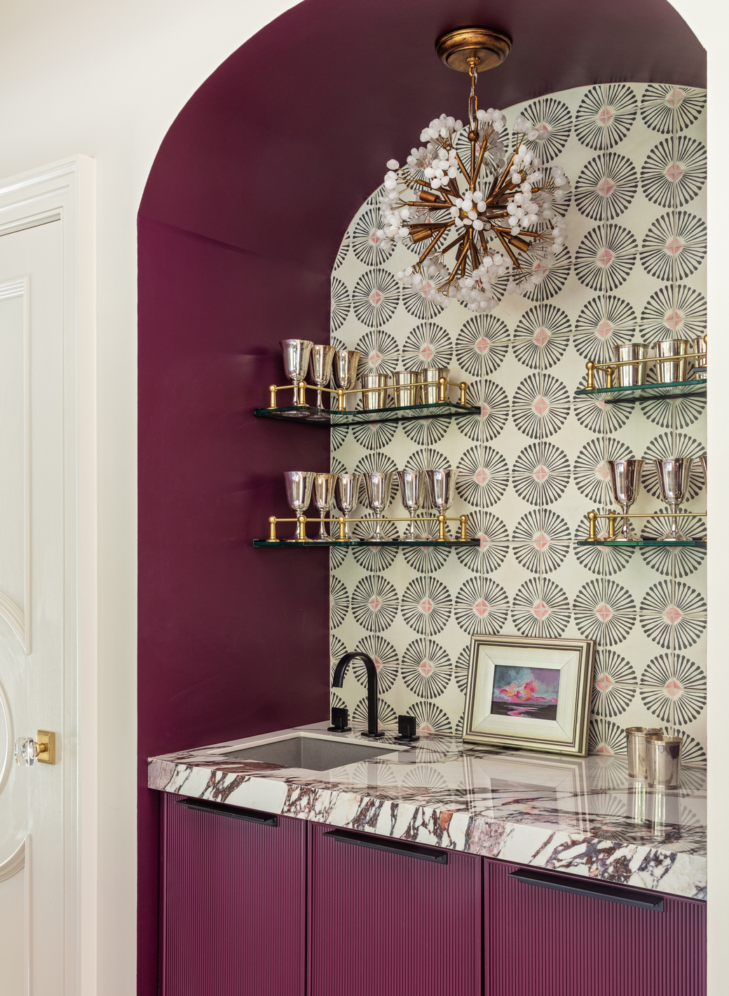 formal living and wet bar split